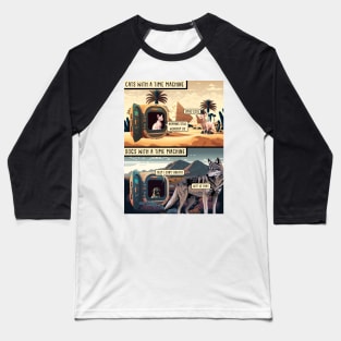 Time Machine Baseball T-Shirt